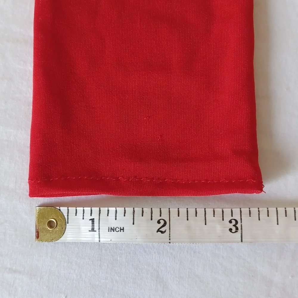 3/$25 SALE Vintage Red Evening Gloves for Women Mrs Clause Holiday, One Size